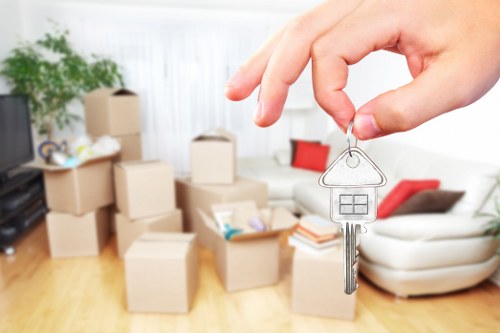 Busy North London street affecting removals logistics