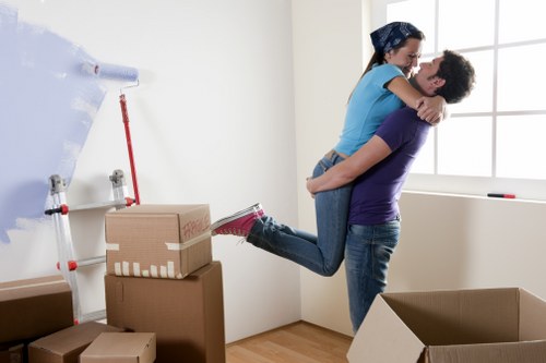 Packing boxes for removals in Finsbury Park