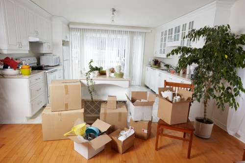 Office furniture and equipment prepared for commercial moves in Finsburypark
