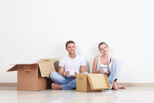 Removal staff following a structured safety policy