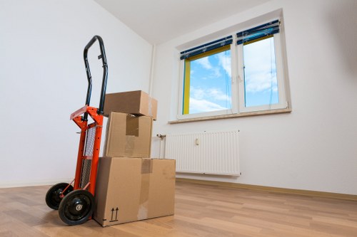 User managing cookie controls on a relocation company website