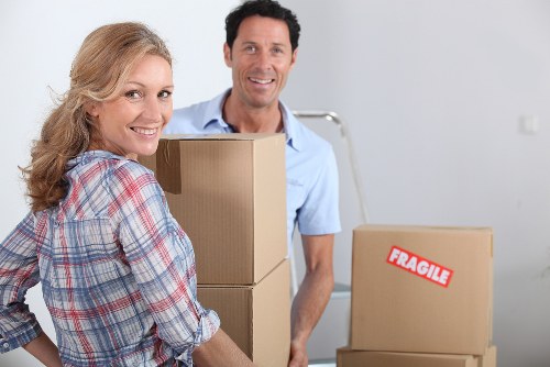 Team handling furniture during a Finsbury Park move