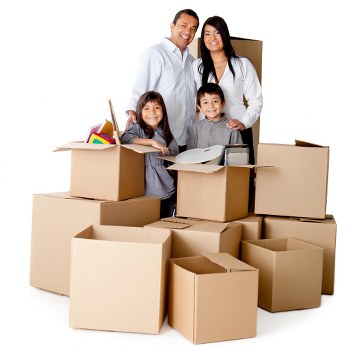Packed student belongings ready for a move in Finsbury Park