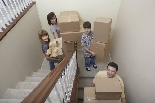 Removals team loading furniture for a Finsbury Park move